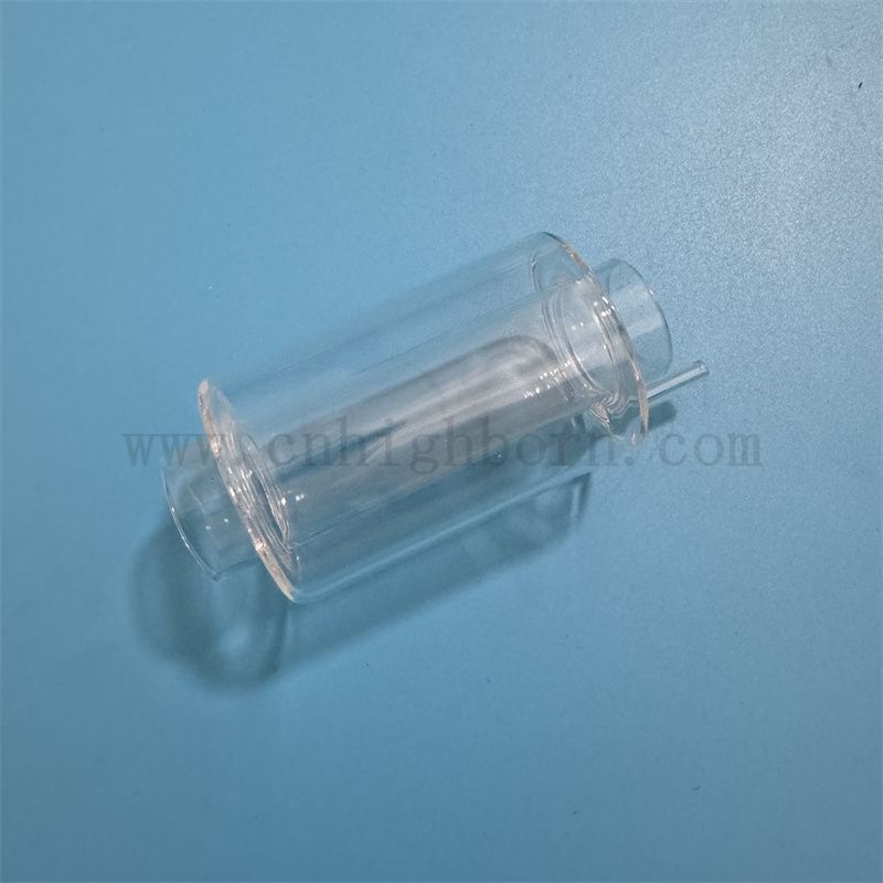 Dostosowywany podwójnie warstwy podwójnej warstwy cieplnej i korozji przezroczystą rurkę szklaną kwarcową