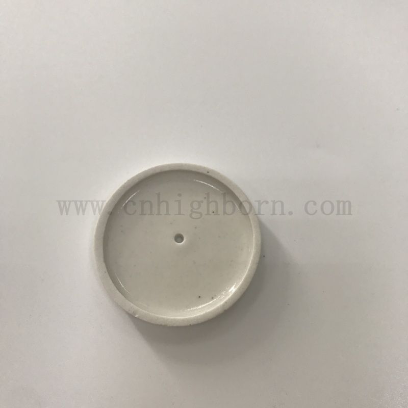 Laboratoryjna pokrywka porcelanowa do topnienia tytka dobrego uszczelniania Okładka ceramiczna za pomocą otworu