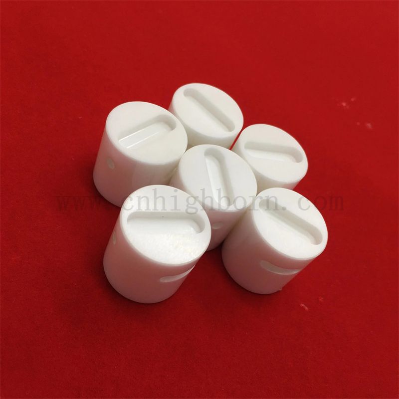 Precyzyjna obrabiana zro2 obrabia cyrkonia ceramiczna rowkowana pręt