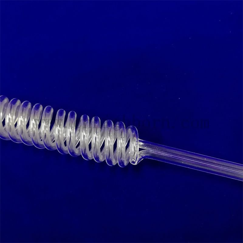 Wyzgodna spiralna spiralna rurka kwarcowa kwarcowa kwarcowa kwarcowa