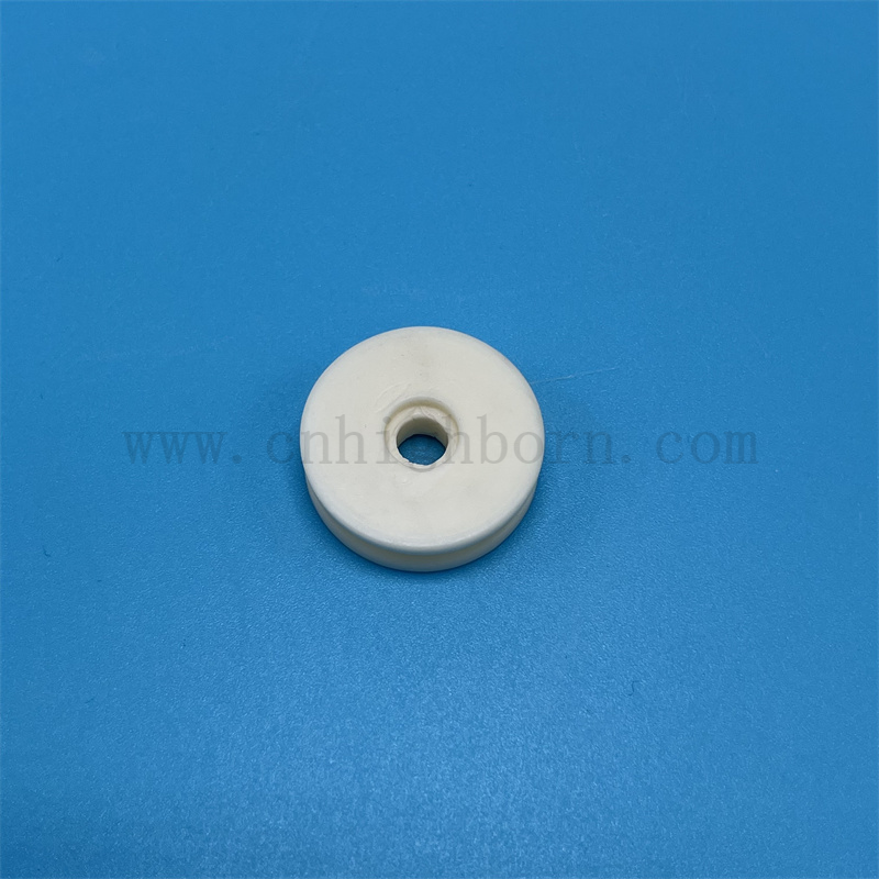 Wysoka twardość AL2O3 Alumina ceramiczna przędza przewodnika Koło Tekstylne łożyska Teksta łożyska