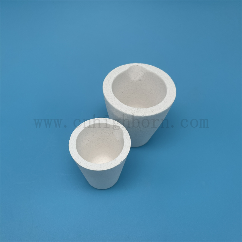 Dostosowane topnienie złota naczynia kwarcowe kubek ceramiczny