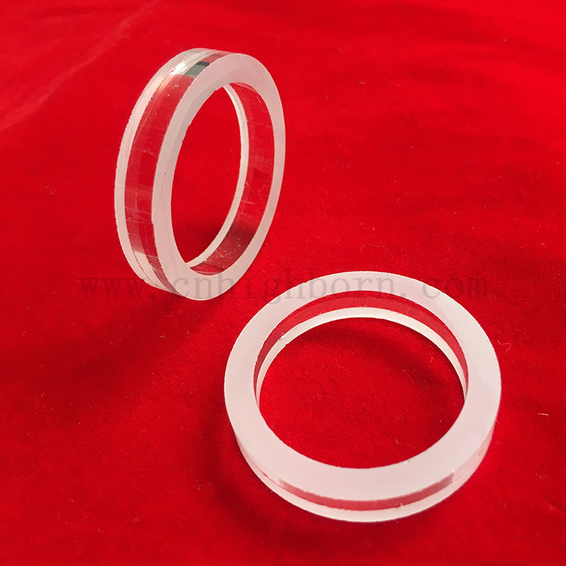 Clear Cut Short UV Lampa Spited Silica Quartz Glass Sklary