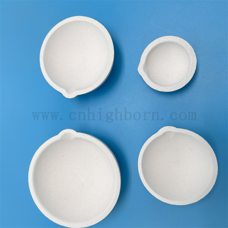 Dostosowane laboratoryjne złoto miska kwarcowa kwarcowa kwarcowa tygla krzemionki