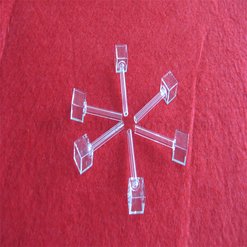 Laboratoryjna kwarcowa komora gazowa kuwetowa szklana kuwetka kwarcowa