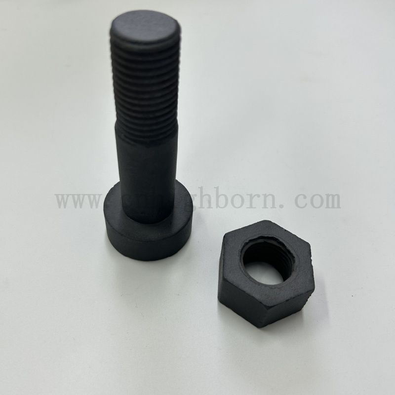  Dostosowana odporna na korozję krzemowa śruba z węglika i nakrętki SIC 