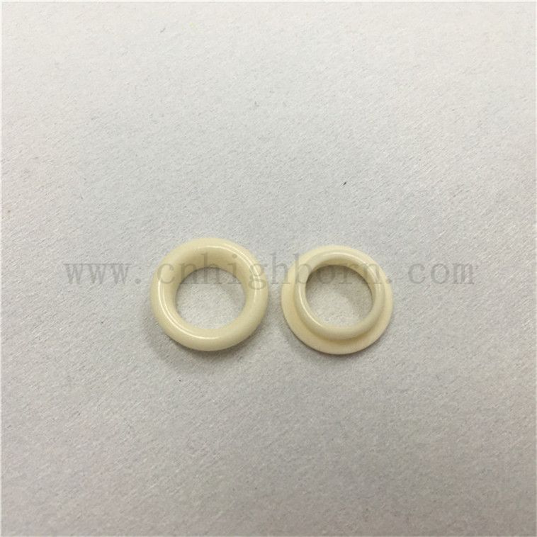 Wysoka czystość 99% AL2O3 ceramiczny pierścień ceramiczny pierścień tkanin gwintowany