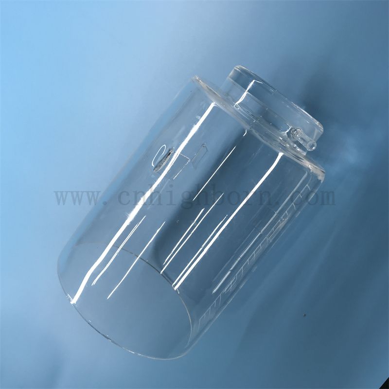  Dostosowany kształt odporność na ciepło przezroczysty naczynie kwarcowe krzemionki