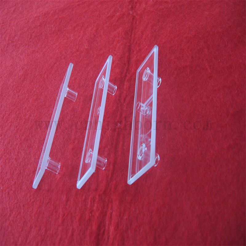 Dostosowywana kształt odporna na ciepło Kwarcowe kuwetę z krótkim złączem rurki