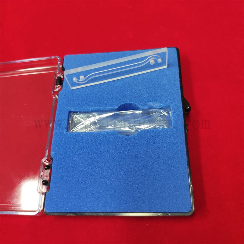 Wysoka precyzyjna fluorescencja przezroczystą kwarcową szklaną kuwetę na przybory laboratoryjne