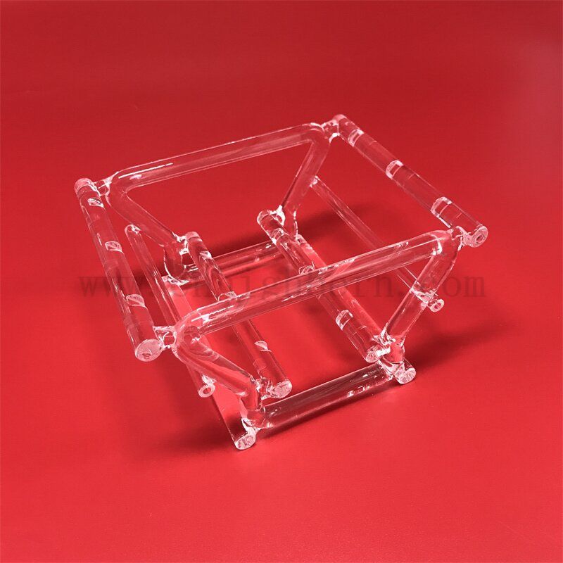 Dostosowywany przezroczysty odporny na ciepło, połączony kwarcowa łódź kwarcowa