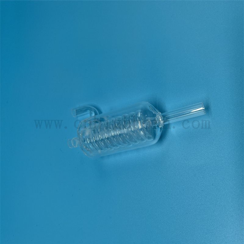 Dostosowywanie Wysokiej temperatury Przezroczysta kwarcowa rura szklana przezroczona rura skraplacza krzemionkowa.