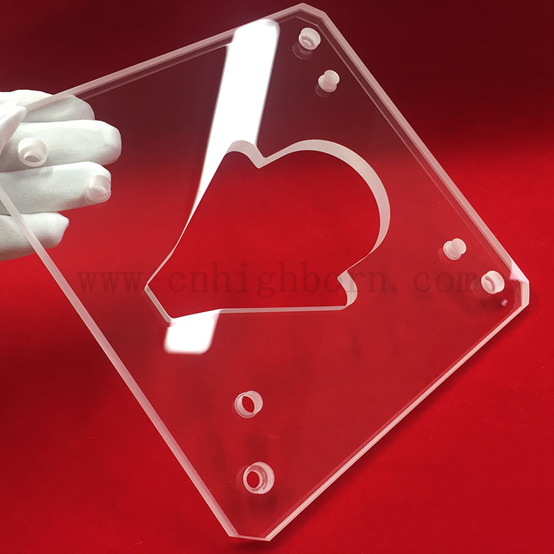 Laser perforowany szczeliną kwarcową arkusz szklany 