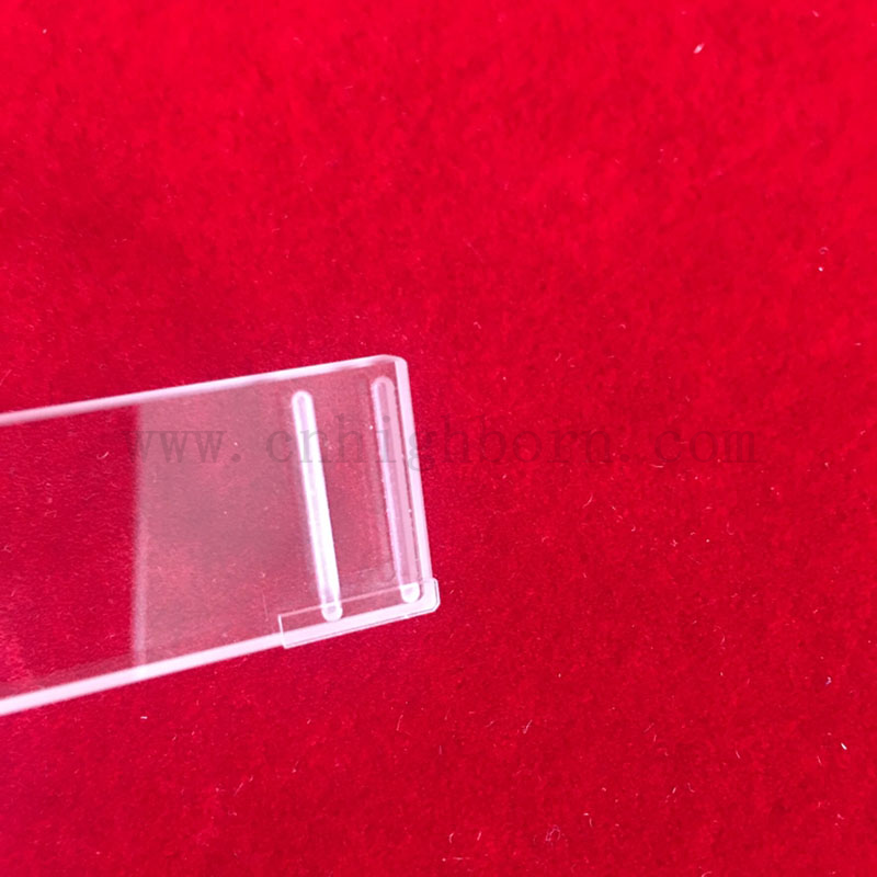 Przezroczyste specjalne części CNC fantazyjna kwarcowa plłacka