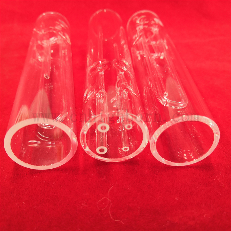 Dostosowywany odporny na ciepło przezroczysty kwarc szklany Polerowany przezroczystą krzemionkę szklaną rurę rękawa