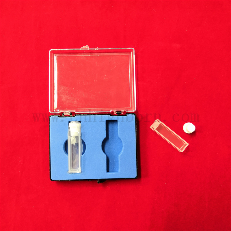 Lab Research 3.5 ml przezroczysty kwarc szklany kuwetka standardowa fluorometr UV z stoppem