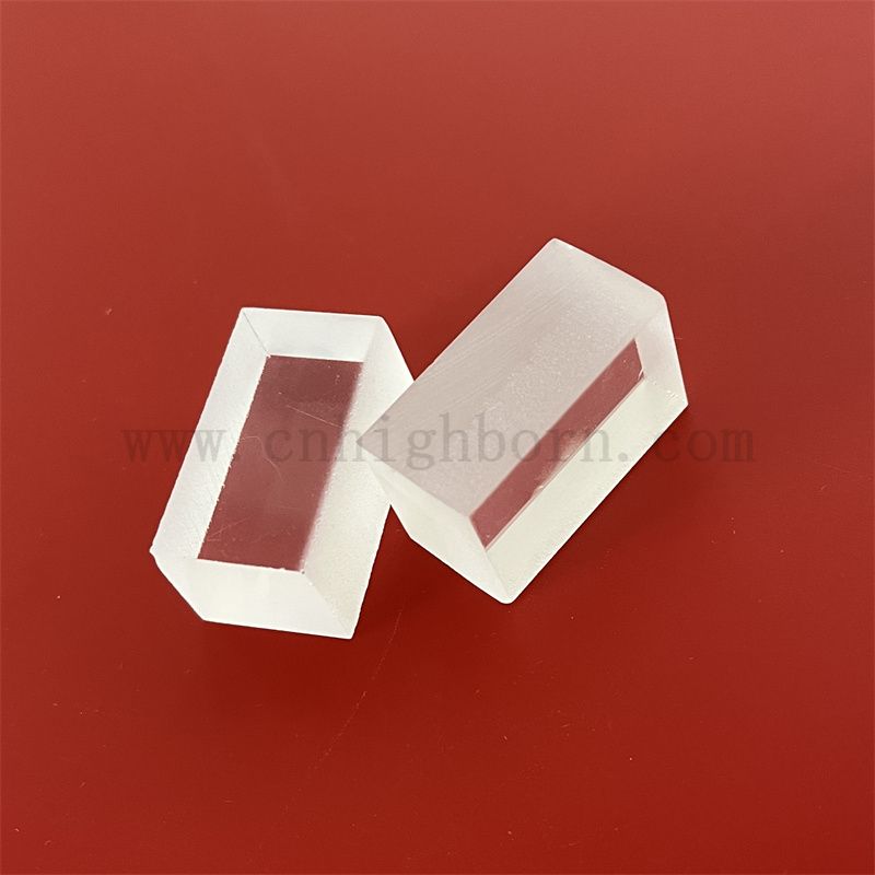 Niestandardowe dwa boki mroźne prostokątne kwarcowe szkło grube talerz talerz strojony krzemionkę