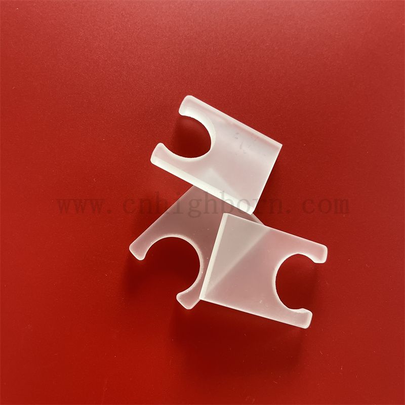 Spersonalizowana kwadratowa płyta szklana kwarcowa z otworem 