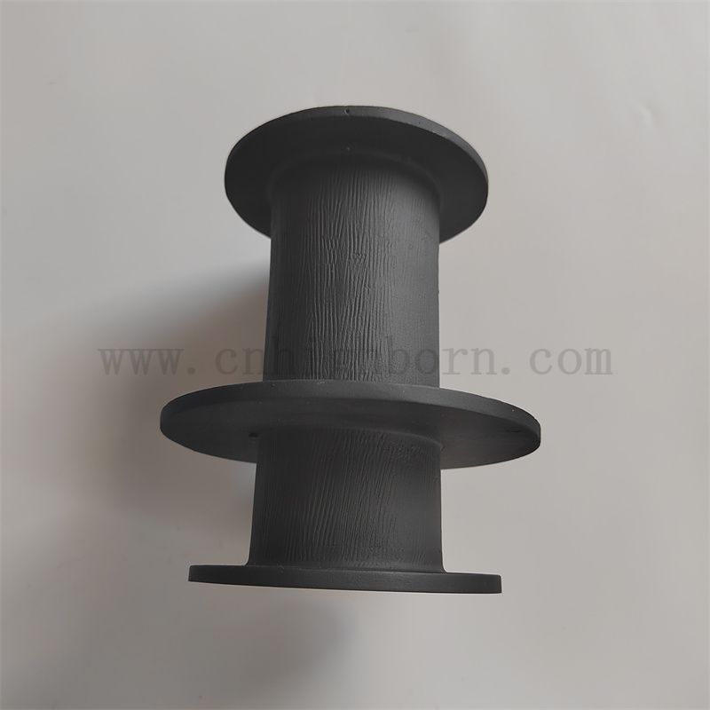 Reakcja spiekania krzemowego węglika nieregularnego izolatora rurki Czarna część ceramiczna SIC