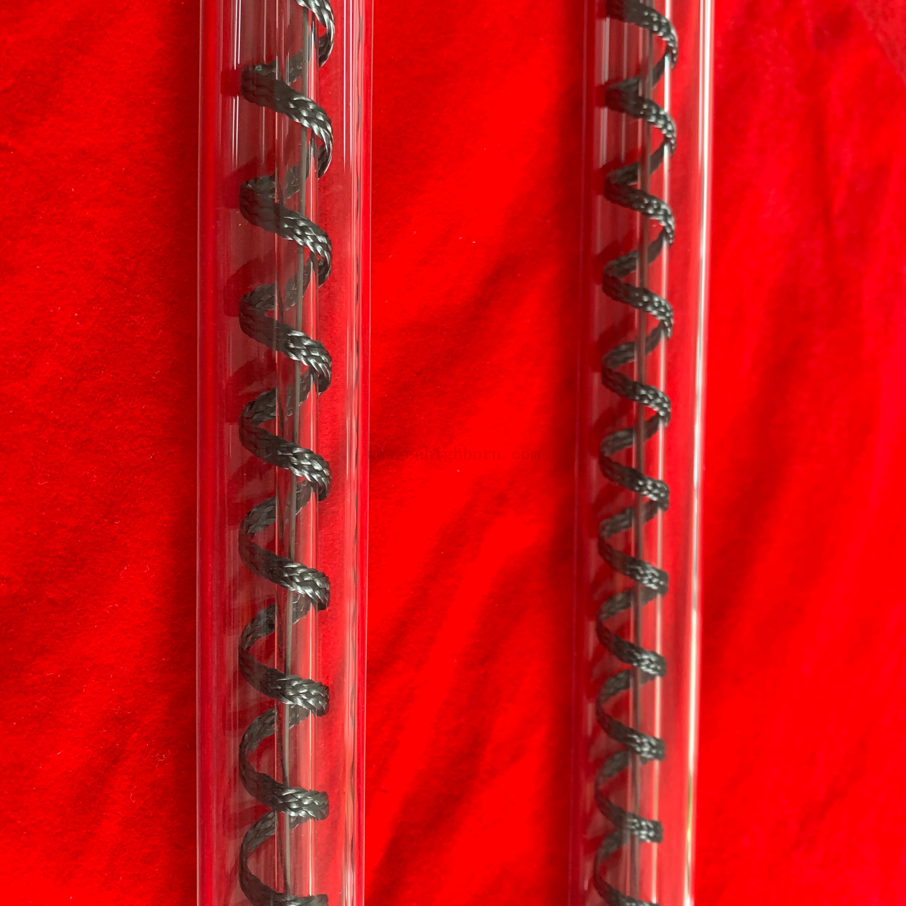 Zasilanie fabryczne kwarc o wysokiej temperaturze szklana rurka z paskiem grzewczkowym