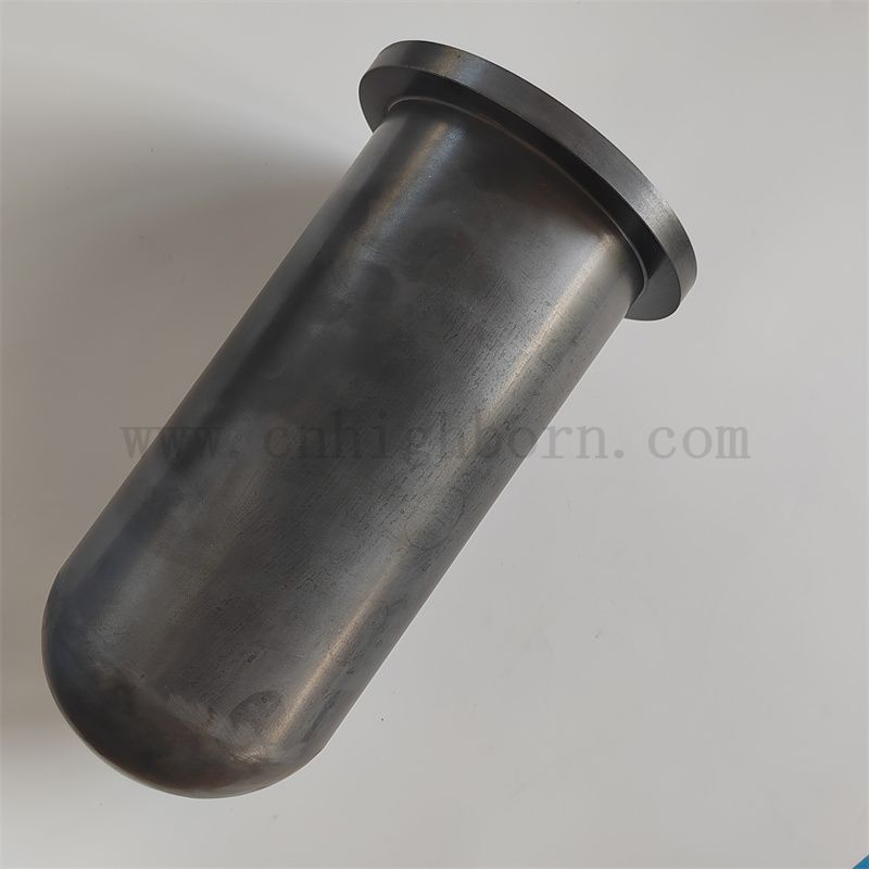 Jeden koniec zapieczętowany reakcja spiekania krzemowej rurki węglikowej rura ochronna ceramiczna