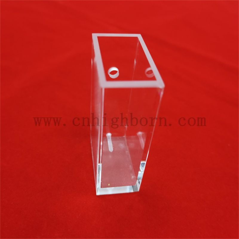 Spektrometr laboratoryjny Clear Duża komórka UV 10 mm Długość ścieżki Kwarc Szklana kuwetka szklana kuwata optyczna