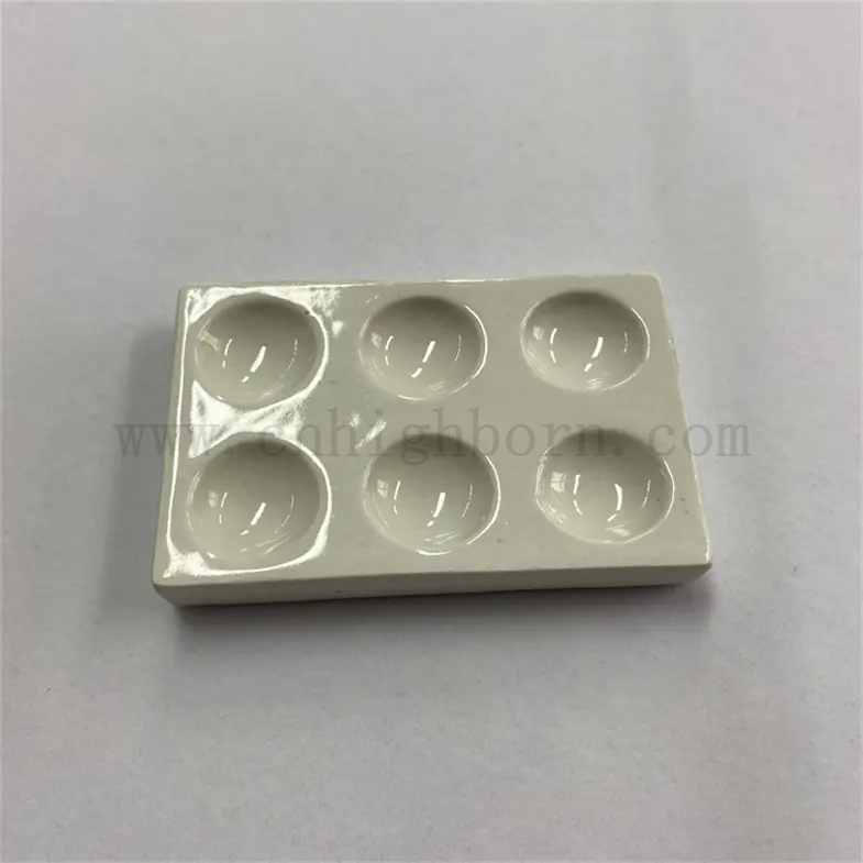 Dostosowane szkliste kwadratowe laboratoryjne porcelanowa kuwetka ceramiczne lotne danie