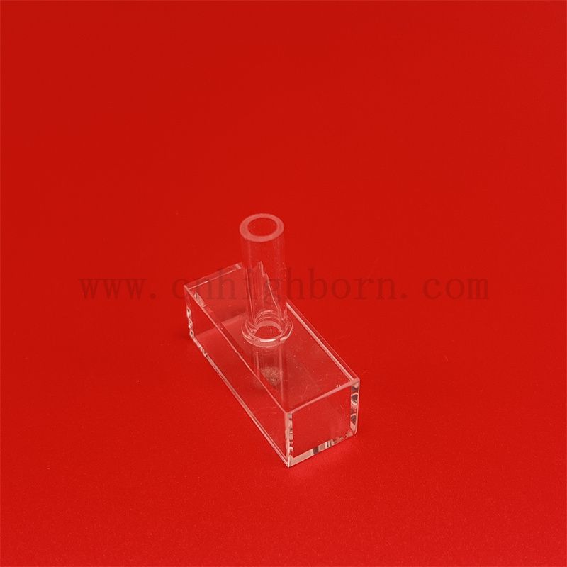 Laboratoryjne szklane kwarcowe kwarcowe kuwetę