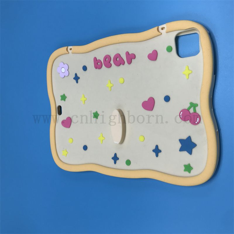 Dostosowane miękką skorupę żółtą, uroczy wzór silikonowy guma obudowa ochronna 