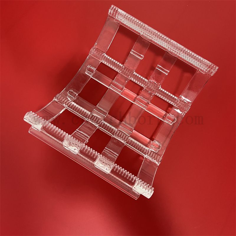 Fabryka dostarczająca energia słoneczna dostosowana przez przezroczystą stopioną krzemionkę kwarcową szklaną łódź opłatek