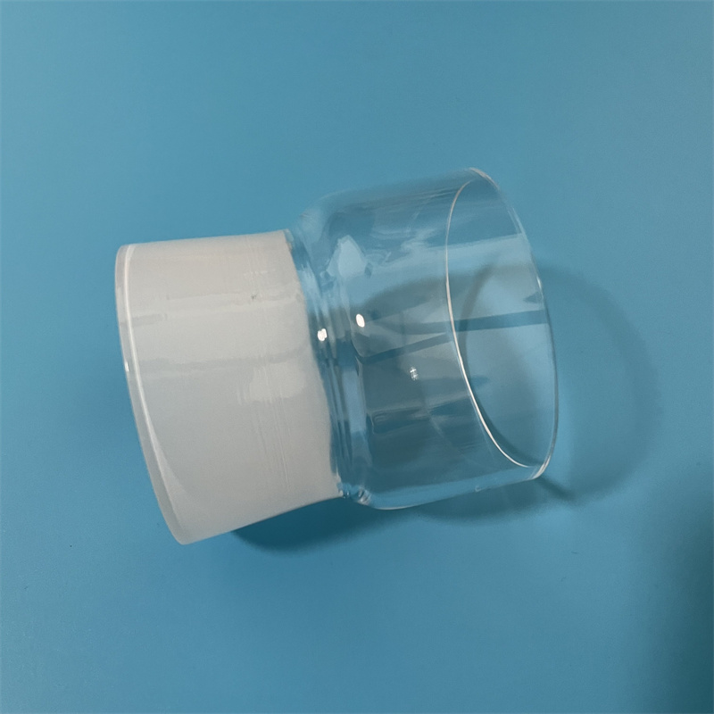 Dostosowana przezroczysta szklana rurka kwarcowa z matkowymi ustami