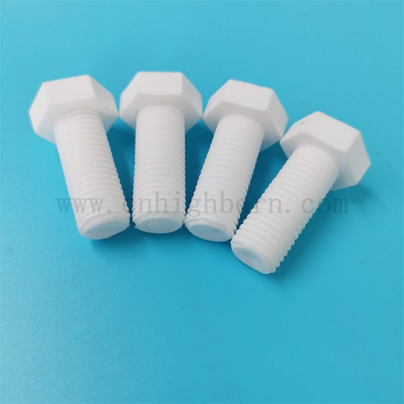 Dostosowany 95% glinu ceramiczna nakrętka śruby M10 Al2O3