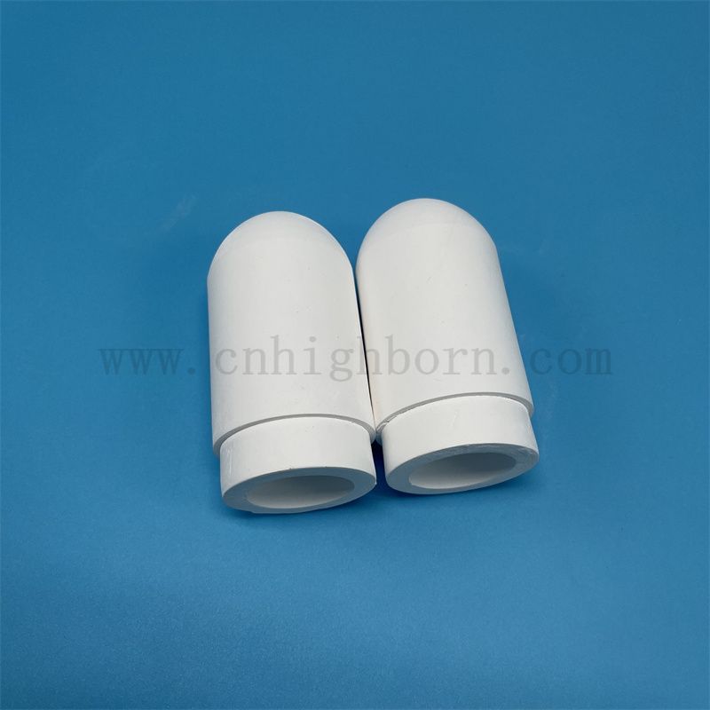 Regulowana porowatość biała rura porowata ceramiczna rurka do pomiaru wilgoci w glebie