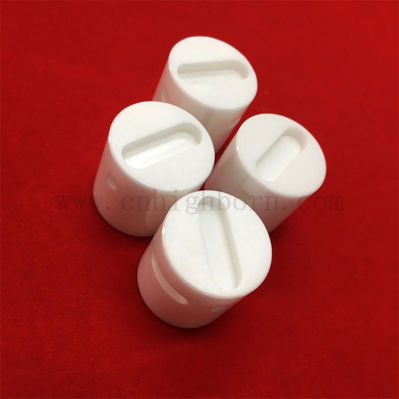 Precyzyjna obrabiana zro2 obrabia cyrkonia ceramiczna rowkowana pręt