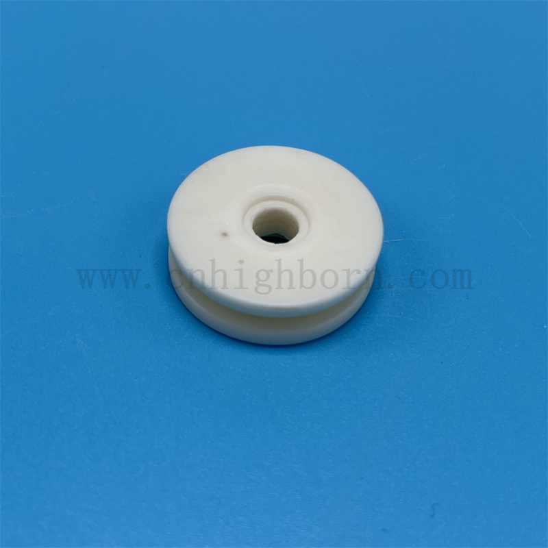 Wysoka twardość AL2O3 Alumina ceramiczna przędza przewodnika Koło Tekstylne łożyska Teksta łożyska