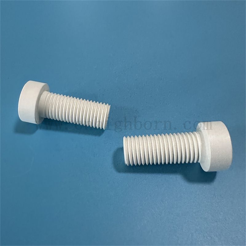 Gorąco prasujący azotek ceramiczna śruba śrubowa BN Izulator części do przemysłu