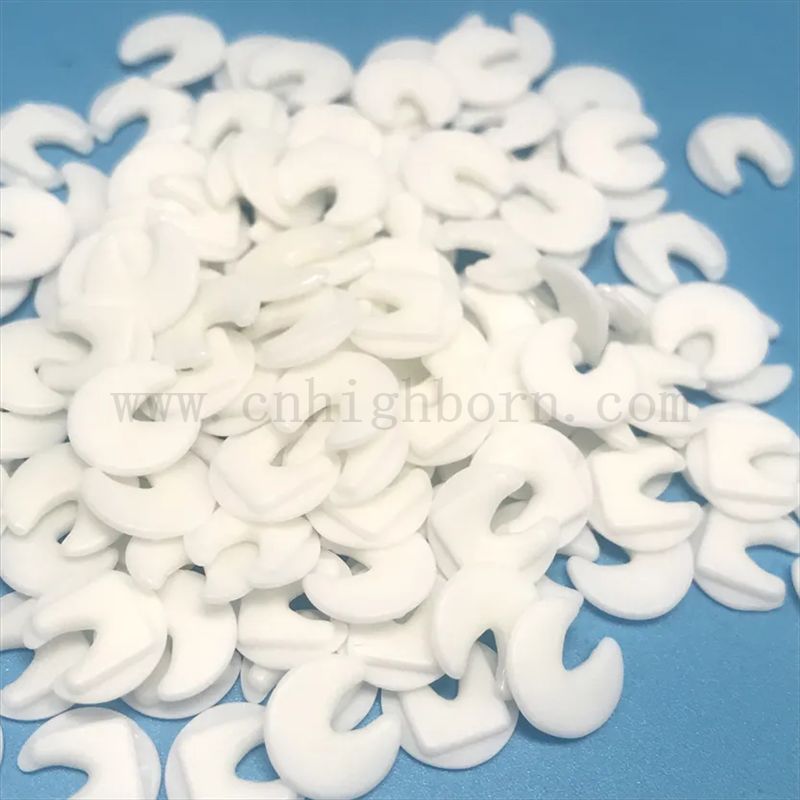 Dostosowane przemysłowe 99% AL2O3 Tekstylowe kawałki ceramiczne zużycia odporności na części glinu