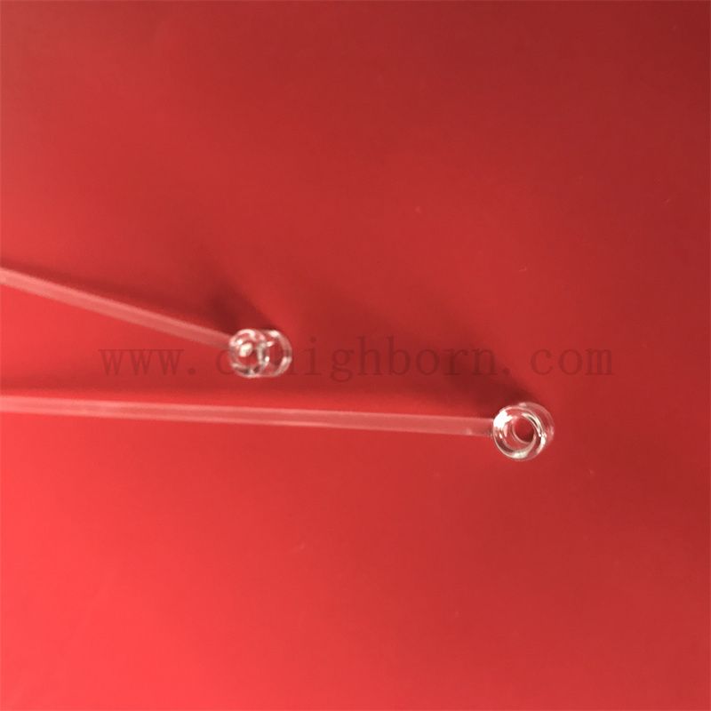 Dostosowane końce o wysokiej transmisji kwarcowy kwarc krzemionkowy pręt szklany