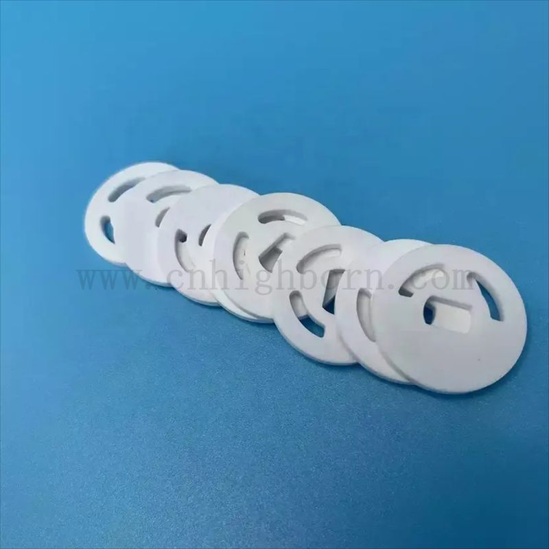 Odporna na zużycie okrągła płyta z tlenku glinu Ceramiczny dysk izolacyjny Al2O3