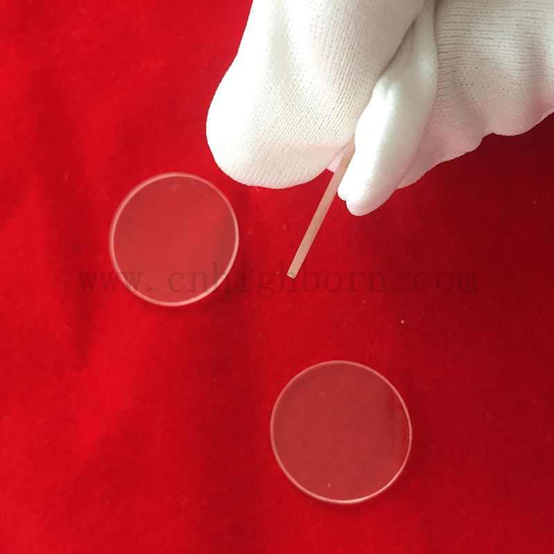 Dostosowany przezroczysty okrągłe odporność na ciepło z połączonym szklanym dyskem krzemionki