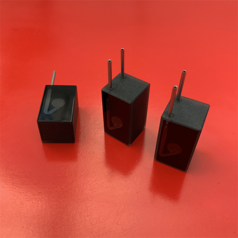 10 mm Ścieżka światła 0,03 ml optyczna komórka przepływu szklanego czarna kwarcowa kuwetka