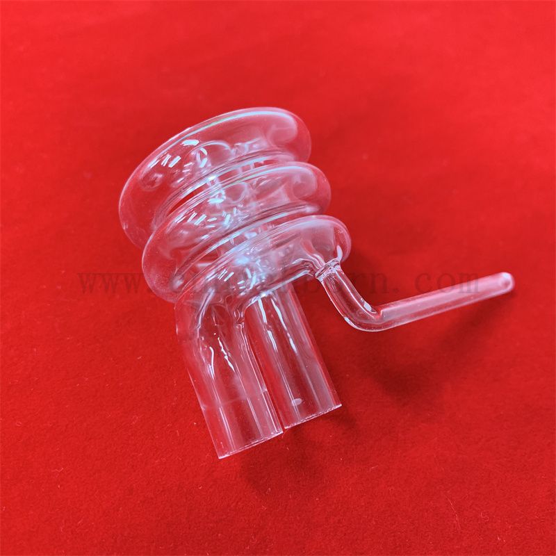 Odporność na ciepło dostosowane przezroczystą kwarcową kwarcową rurkę z cewki krzemionkowej