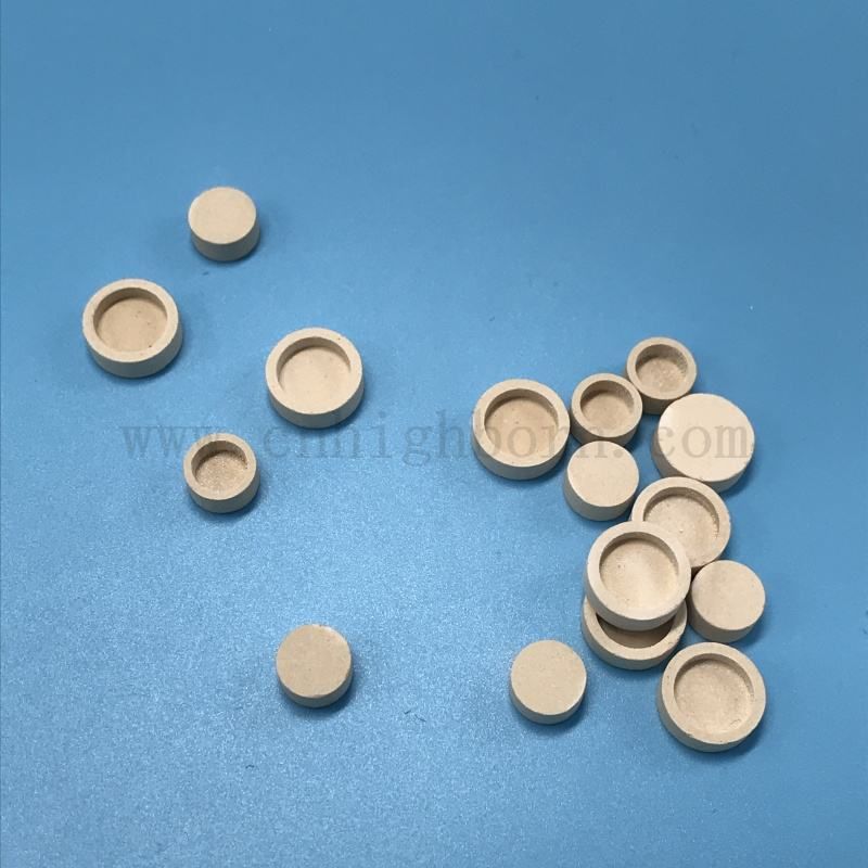 Dostosowany ogniotrwały ceramiczny mały tygiel z tlenku magnezu, kubek MgO
