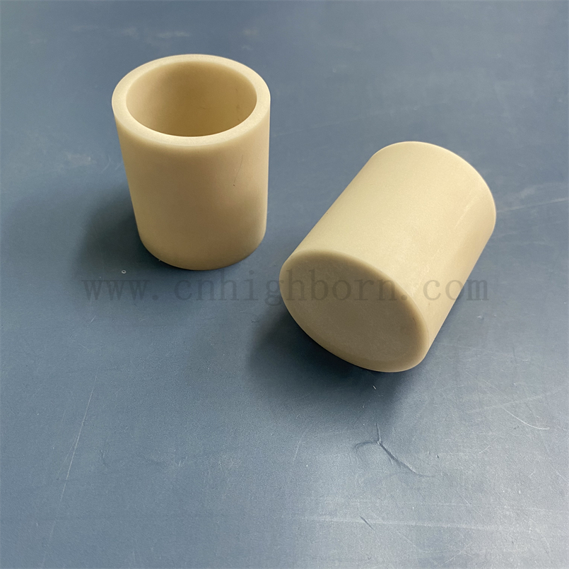 Wysoka przewodność cieplna azotek aluminiowy ALN Ceramiczny tyglu