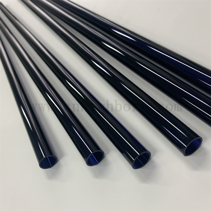 Oporność na ciepło w kolorze niebieskim stopionym kwarcowym rurą krzemionkową