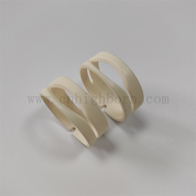 Zużycie odporności na ceramiczny Pierścień Tekstylu 99% części glinu ceramiczne