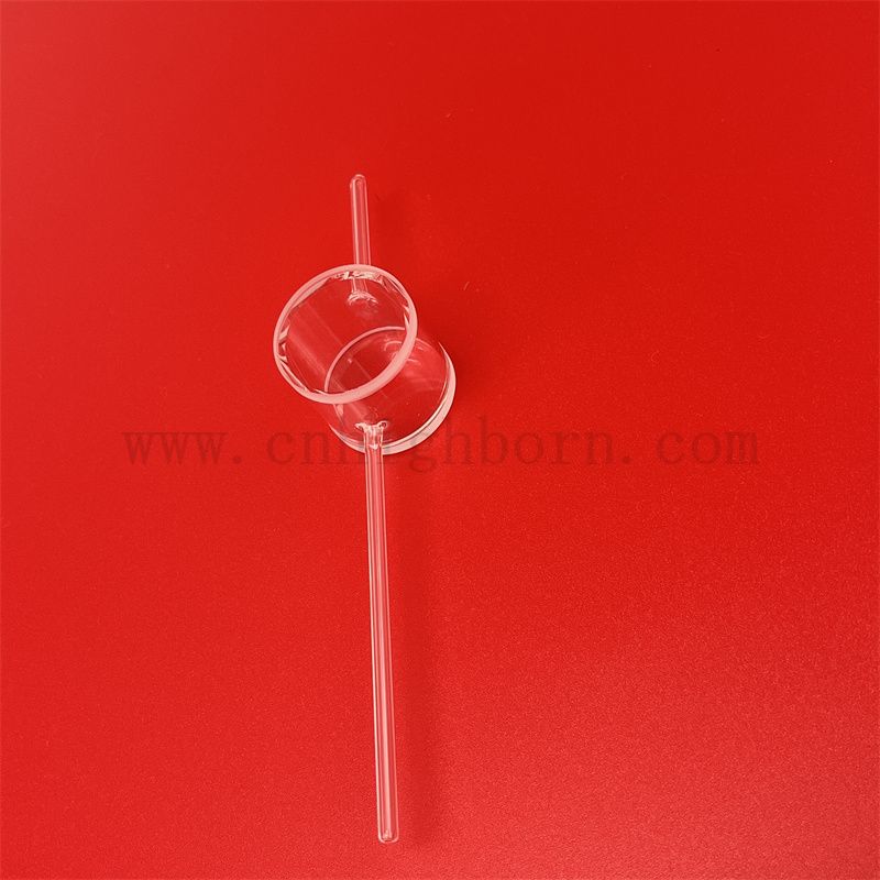 Laboratoryjna kwarcowa szklana komora gazowego kuwetowe cylindryczny przepływ przez komórkę do magnetometru atomowego