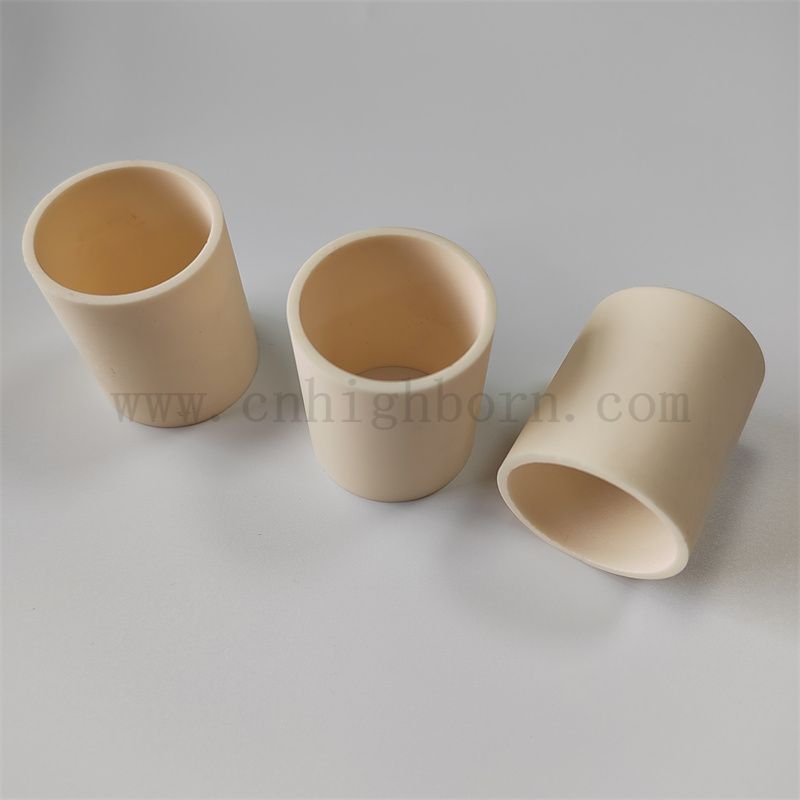  Wysoka temperatura 1700-1750 stopni Przetwarzanie 99% glinu ceramiczny tygla cylindryczny Corundum tygla