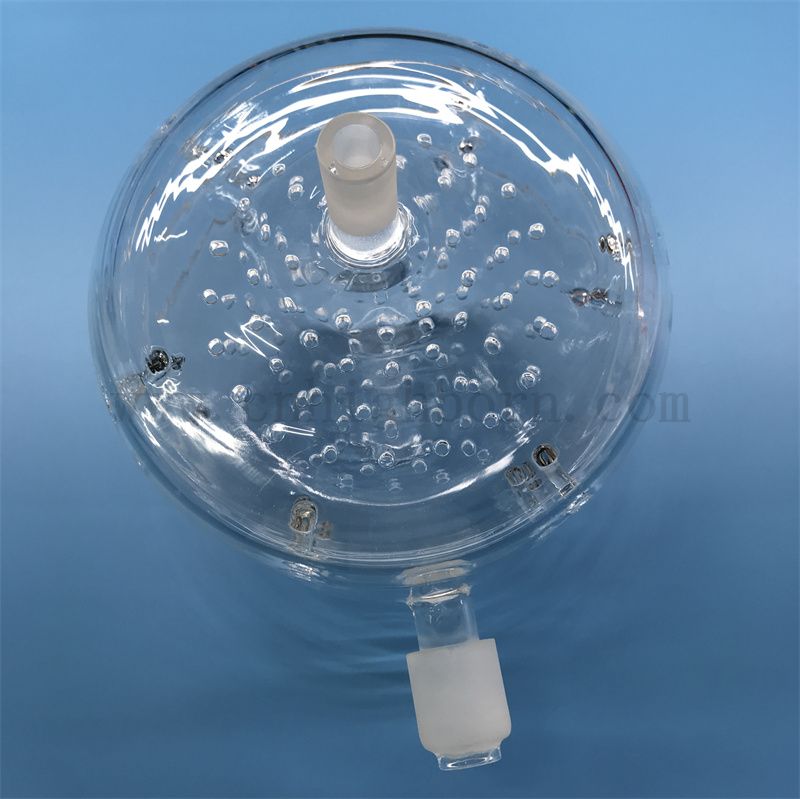 Dostosowywany, dostosowany odporność na ciepło przezroczysty kwarcowy reaktor szklany