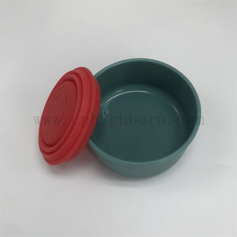 Hurtownia niestandardowa przenośna składana zewnętrzna składana silikonowa gumowa miski dla psów